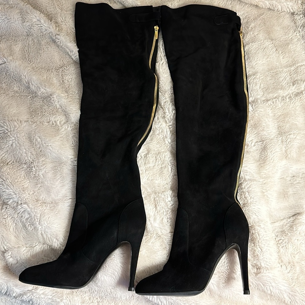 Sergio Rossi Black Heeled Boots - Picture 7 of 7